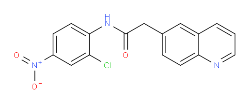 N-(2-chloro-4-nitrophenyl)-2-(quinolin-6-yl)acetamide