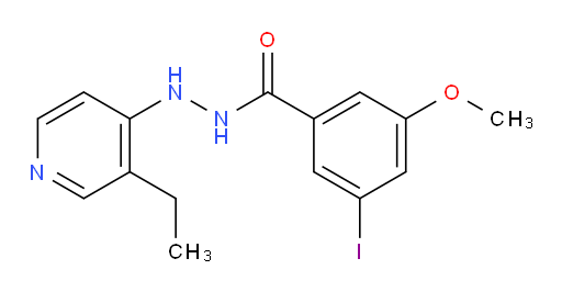 N'-(3-ethylpyridin-4-yl)-3-iodo-5-methoxybenzohydrazide
