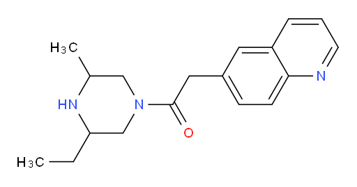 1-(3-ethyl-5-methylpiperazin-1-yl)-2-(quinolin-6-yl)ethanone