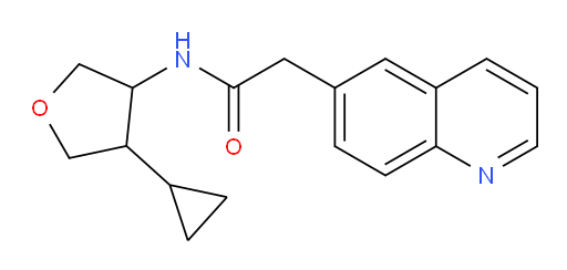 N-(4-cyclopropyltetrahydrofuran-3-yl)-2-(quinolin-6-yl)acetamide