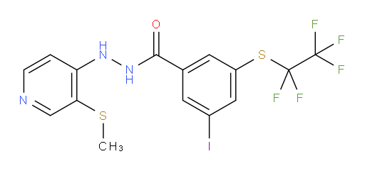3-iodo-N'-(3-(methylthio)pyridin-4-yl)-5-((perfluoroethyl)thio)benzohydrazide