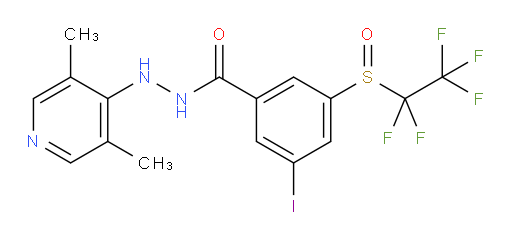 N'-(3,5-dimethylpyridin-4-yl)-3-iodo-5-((perfluoroethyl)sulfinyl)benzohydrazide