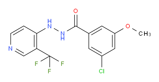 3-chloro-5-methoxy-N'-(3-(trifluoromethyl)pyridin-4-yl)benzohydrazide