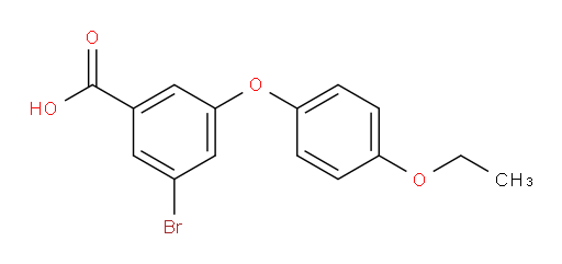 3-bromo-5-(4-ethoxyphenoxy)benzoic acid
