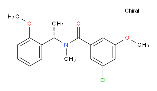 (S)-3-chloro-5-methoxy-N-(1-(2-methoxyphenyl)ethyl)-N-methylbenzamide