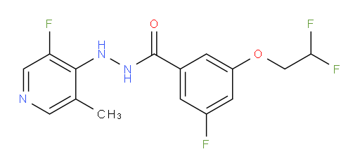 3-(2,2-difluoroethoxy)-5-fluoro-N'-(3-fluoro-5-methylpyridin-4-yl)benzohydrazide