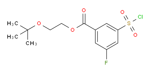 2-(tert-butoxy)ethyl 3-(chlorosulfonyl)-5-fluorobenzoate