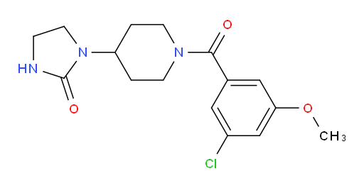 1-(1-(3-chloro-5-methoxybenzoyl)piperidin-4-yl)imidazolidin-2-one