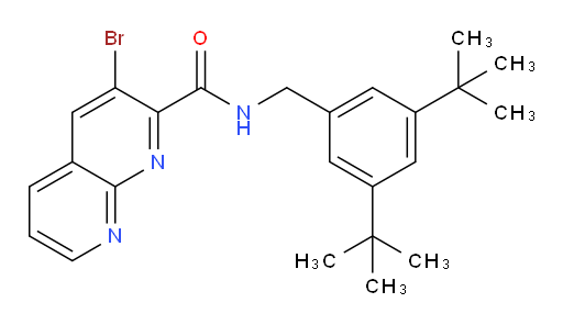 3-bromo-N-(3,5-di-tert-butylbenzyl)-1,8-naphthyridine-2-carboxamide