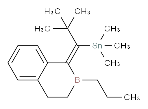 (E)-(2,2-dimethyl-1-(2-propyl-3,4-dihydrobenzo[c]borinin-1(2H)-ylidene)propyl)trimethylstannane