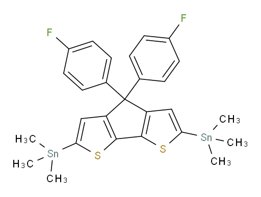 (4,4-bis(4-fluorophenyl)-4H-cyclopenta[1,2-b:5,4-b']dithiophene-2,6-diyl)bis(trimethylstannane)