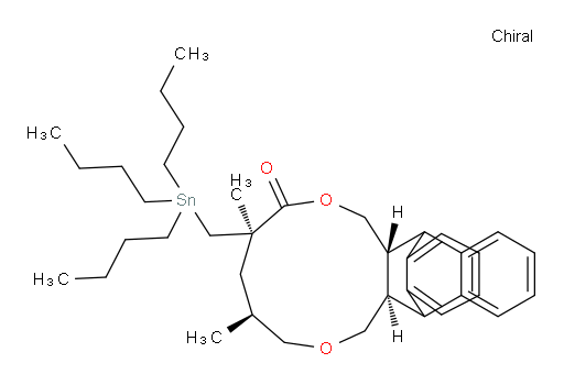 (4R,6S,9aR,15aR)-4,6-dimethyl-4-((tributylstannyl)methyl)-4,5,6,7,9a,10,15,15a-octahydro-1H-10,15-[1,2]benzenonaphtho[2,3-c][1,6]dioxacycloundecin-3(9H)-one