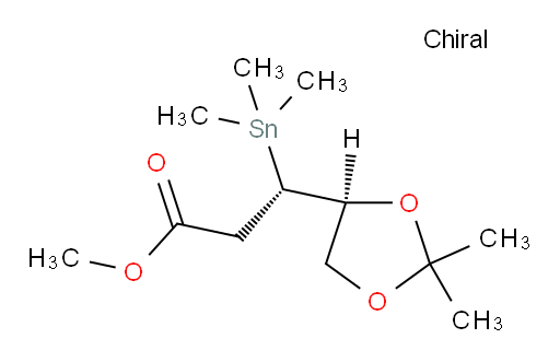 (S)-methyl 3-((S)-2,2-dimethyl-1,3-dioxolan-4-yl)-3-(trimethylstannyl)propanoate