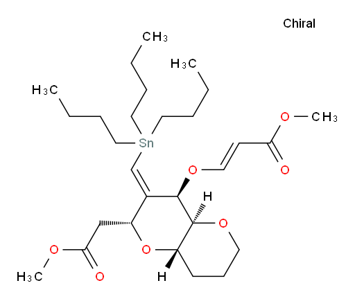 (E)-methyl 3-(((2R,4R,4aS,8aS,Z)-2-(2-methoxy-2-oxoethyl)-3-((tributylstannyl)methylene)octahydropyrano[3,2-b]pyran-4-yl)oxy)acrylate