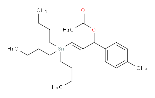 (E)-1-(p-tolyl)-3-(tributylstannyl)allyl acetate