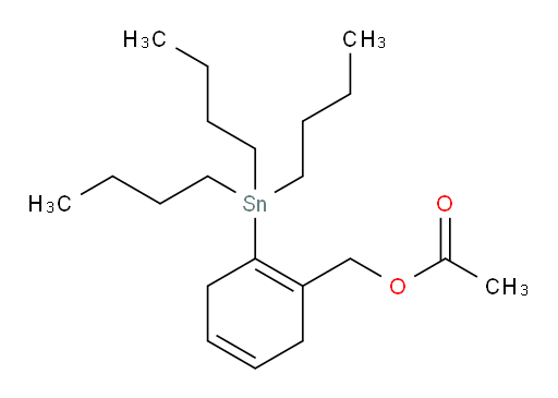 (2-(三丁基锡基)环己-1,4-二烯-1-基)甲基 乙酸酯