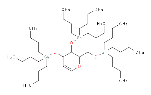 ((2-(((tributylstannyl)oxy)methyl)-3,4-dihydro-2H-pyran-3,4-diyl)bis(oxy))bis(tributylstannane)