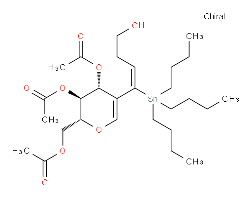(2R,3S,4R)-2-(acetoxymethyl)-5-((E)-4-hydroxy-1-(tributylstannyl)but-1-en-1-yl)-3,4-dihydro-2H-pyran-3,4-diyl diacetate