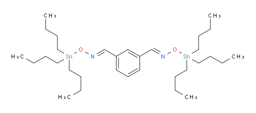 (1E,1'E)-3-((E)-(((tributylstannyl)oxy)imino)methyl)benzaldehyde O-tributylstannyl oxime