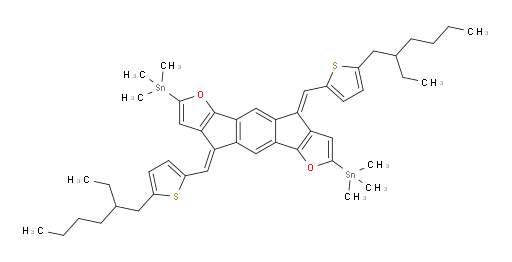 ((4Z,9Z)-4,9-bis((5-(2-ethylhexyl)thiophen-2-yl)methylene)-4,9-dihydro-s-indaceno[1,2-b:5,6-b']difuran-2,7-diyl)bis(trimethylstannane)