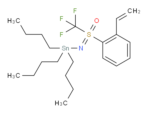 1,1,1-Tributyl-N-[(2-ethenylphenyl)oxido(trifluoromethyl)-λ4-sulfanylidene]stannanamine