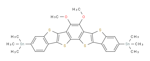 1,1′-(6,7-Dimethoxy[1]benzothieno[3,2-b][1]benzothieno[2′,3′:4,5]thieno[3,2-g][1]benzothiophene-3,10-diyl)bis[1,1,1-trimethylstannane]