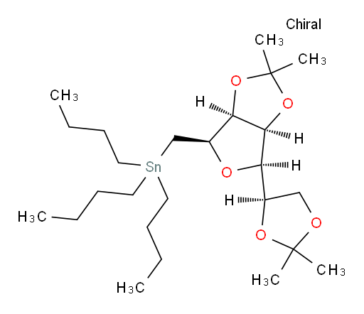 tributyl(((3aS,4R,6R,6aS)-6-((R)-2,2-dimethyl-1,3-dioxolan-4-yl)-2,2-dimethyltetrahydrofuro[3,4-d][1,3]dioxol-4-yl)methyl)stannane