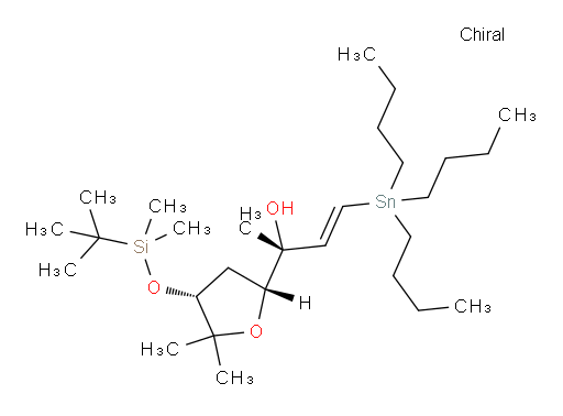 (R,E)-2-((2R,4R)-4-((tert-butyldimethylsilyl)oxy)-5,5-dimethyltetrahydrofuran-2-yl)-4-(tributylstannyl)but-3-en-2-ol