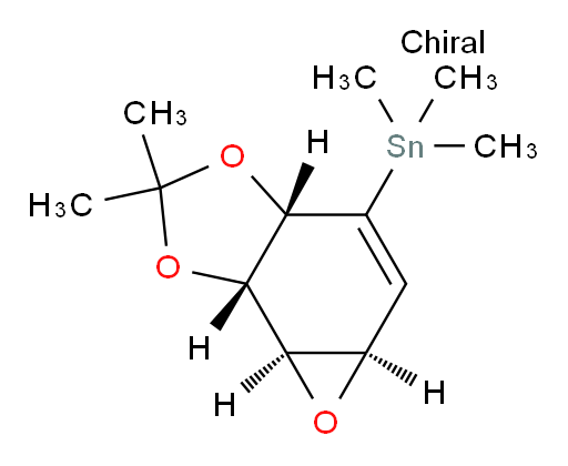 ((3aS,5aR,6aR,6bS)-2,2-dimethyl-3a,5a,6a,6b-tetrahydrooxireno[2',3':3,4]benzo[1,2-d][1,3]dioxol-4-yl)trimethylstannane