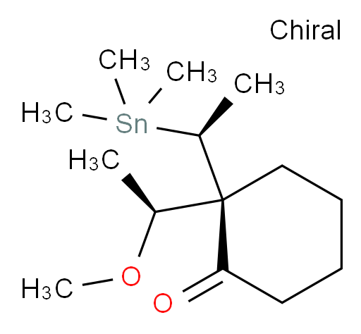 (R)-2-((S)-1-methoxyethyl)-2-((S)-1-(trimethylstannyl)ethyl)cyclohexanone