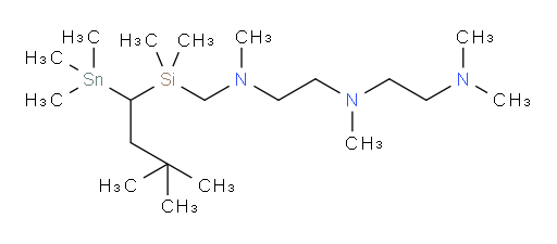 N1-(((3,3-dimethyl-1-(trimethylstannyl)butyl)dimethylsilyl)methyl)-N2-(2-(dimethylamino)ethyl)-N1,N2-dimethylethane-1,2-diamine
