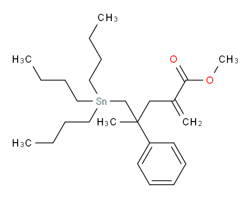 甲基 4-甲基-2-亚甲基-4-苯基-5-(三丁基锡基)戊酸酯