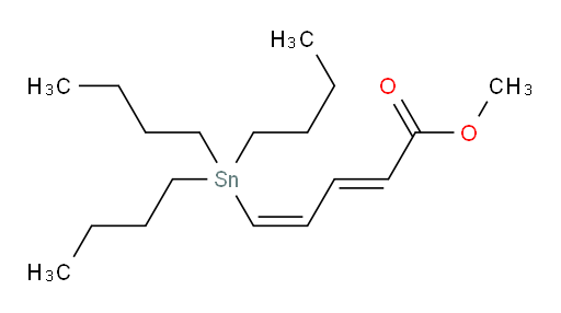 (2E,4Z)-甲基 5-(三丁基锡基)戊-2,4-二烯酸酯