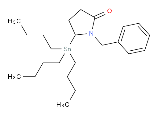 1-苄基-5-(三丁基锡基)吡咯烷-2-酮