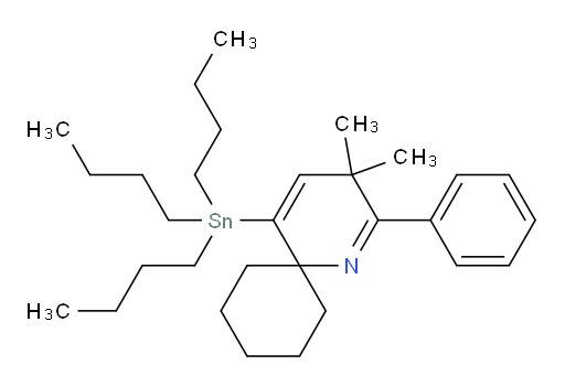 3,3-二甲基-2-苯基-5-(三丁基锡基)-1-氮杂螺[5.5]十一-1,4-二烯