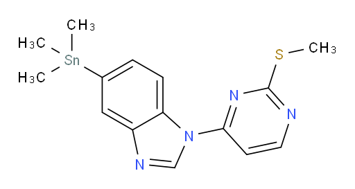 1-(2-(甲基硫基)嘧啶-4-基)-5-(三甲基锡基)-1H-苯并[d]咪唑