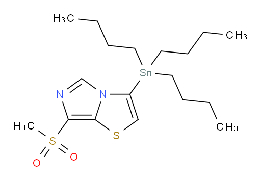 7-(甲基磺酰基)-3-(三丁基锡基)咪唑并[5,1-b]噻唑