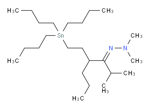 (E)-1,1-二甲基-2-(2-甲基-4-(2-(三丁基锡基)乙基)庚-3-亚基)肼