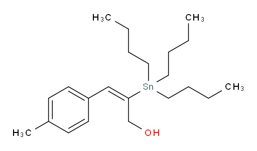 (E)-3-(对甲苯基)-2-(三丁基锡基)丙-2-烯-1-醇