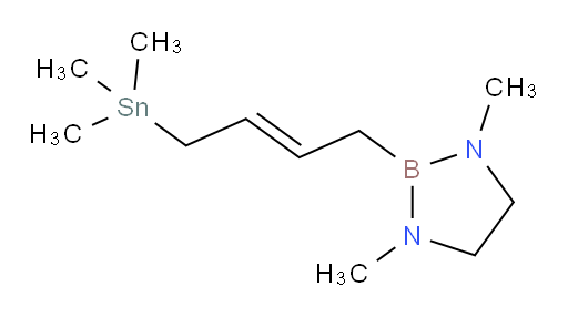 (E)-1,3-二甲基-2-(4-(三甲基锡基)丁-2-烯-1-基)-1,3,2-二氮杂boroli二ne