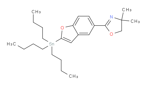4,4-二甲基-2-(2-(三丁基锡基)苯并呋喃-5-基)-4,5-二氢噁唑