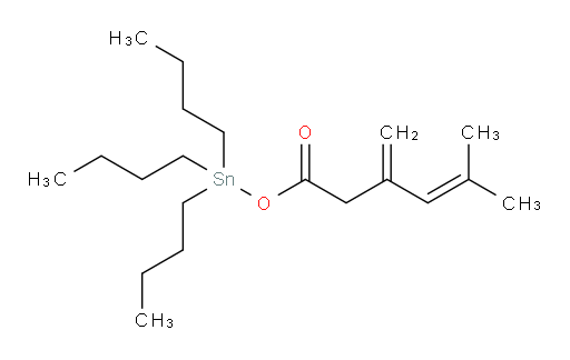 三丁基锡基 5-甲基-3-亚甲基己-4-烯酸酯