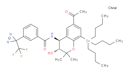 N-((3R,4S)-6-乙酰基-3-羟基-2,2-二甲基-8-(三丁基锡基)色满-4-基)-3-(3-(三氟甲基)-3H-双吖丙啶-3-基)苯甲酰胺