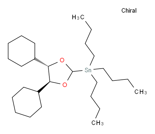 三丁基((4S,5S)-4,5-二环己基-1,3-二氧杂环戊烷-2-基)锡烷