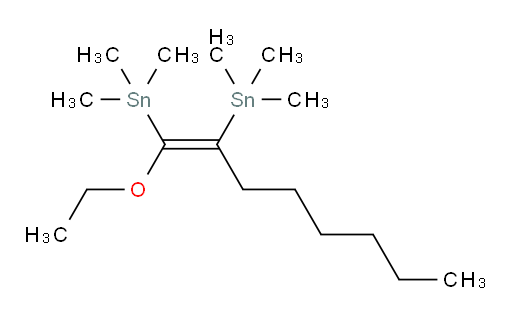 (Z)-(1-乙氧基辛-1-烯-1,2-二基)双(三甲基锡烷)