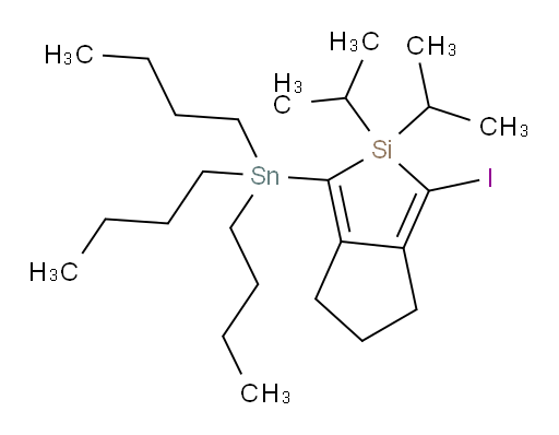 1-碘-2,2-二异丙基-3-(三丁基锡基)-2,4,5,6-四氢环戊烷并[c]硅杂环戊烯