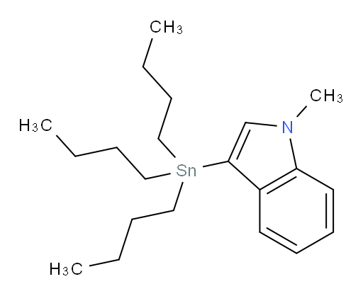 1-甲基-3-(三丁基锡基)-1H-吲哚