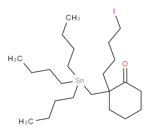 2-(4-iodobutyl)-2-((tributylstannyl)methyl)cyclohexanone