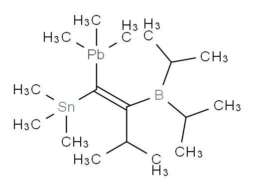 (E)-(2-(二异丙基boryl)-3-甲基-1-(三甲基铅基)丁-1-烯-1-基)三甲基锡烷