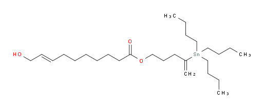 (E)-4-(三丁基锡基)戊-4-烯-1-基 10-羟基癸-8-烯酸酯